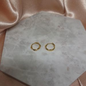 COPY - Tiny Twist Golden Hoops